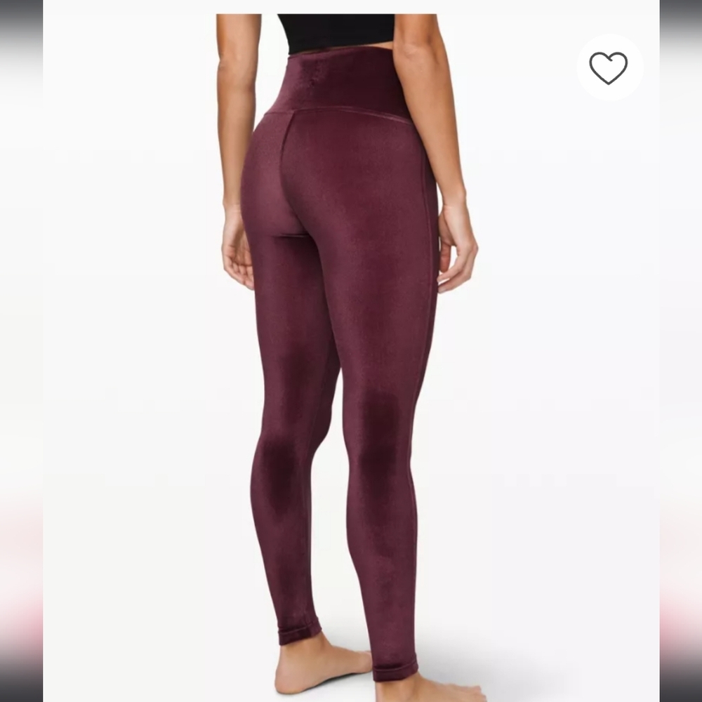 NWOT Lululemon Wunder Lounge HR Tight Velour Size 12 Special Edition - Picture 3 of 8